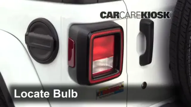 2018 Jeep Wrangler Unlimited Sport 3.6L V6 Lights Reverse Light (replace bulb)
